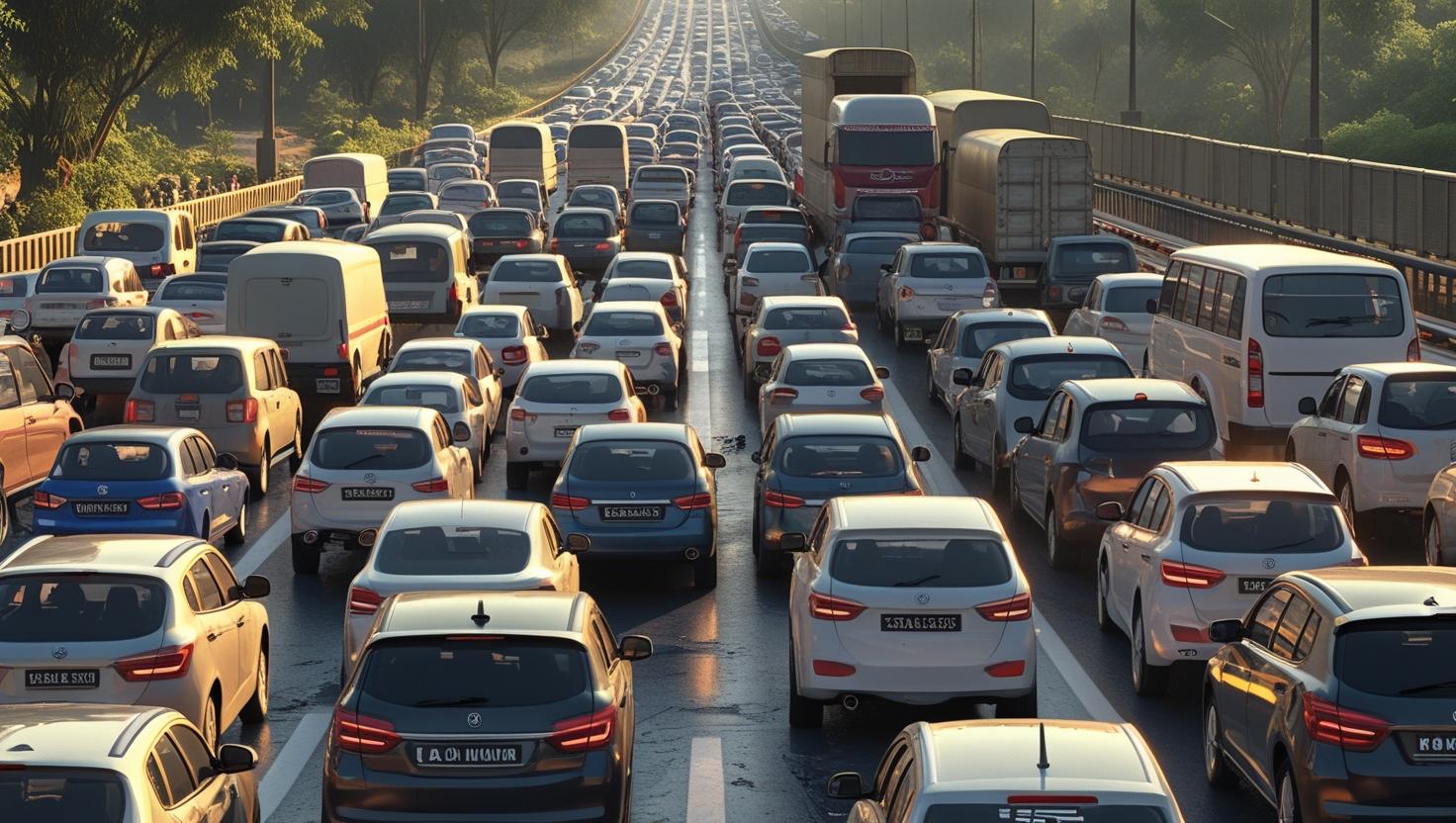 Ahmedabad-Mumbai Highway Chokes: 8-Hour Traffic Jam Stretches 50 Km Today, Thousands Stranded