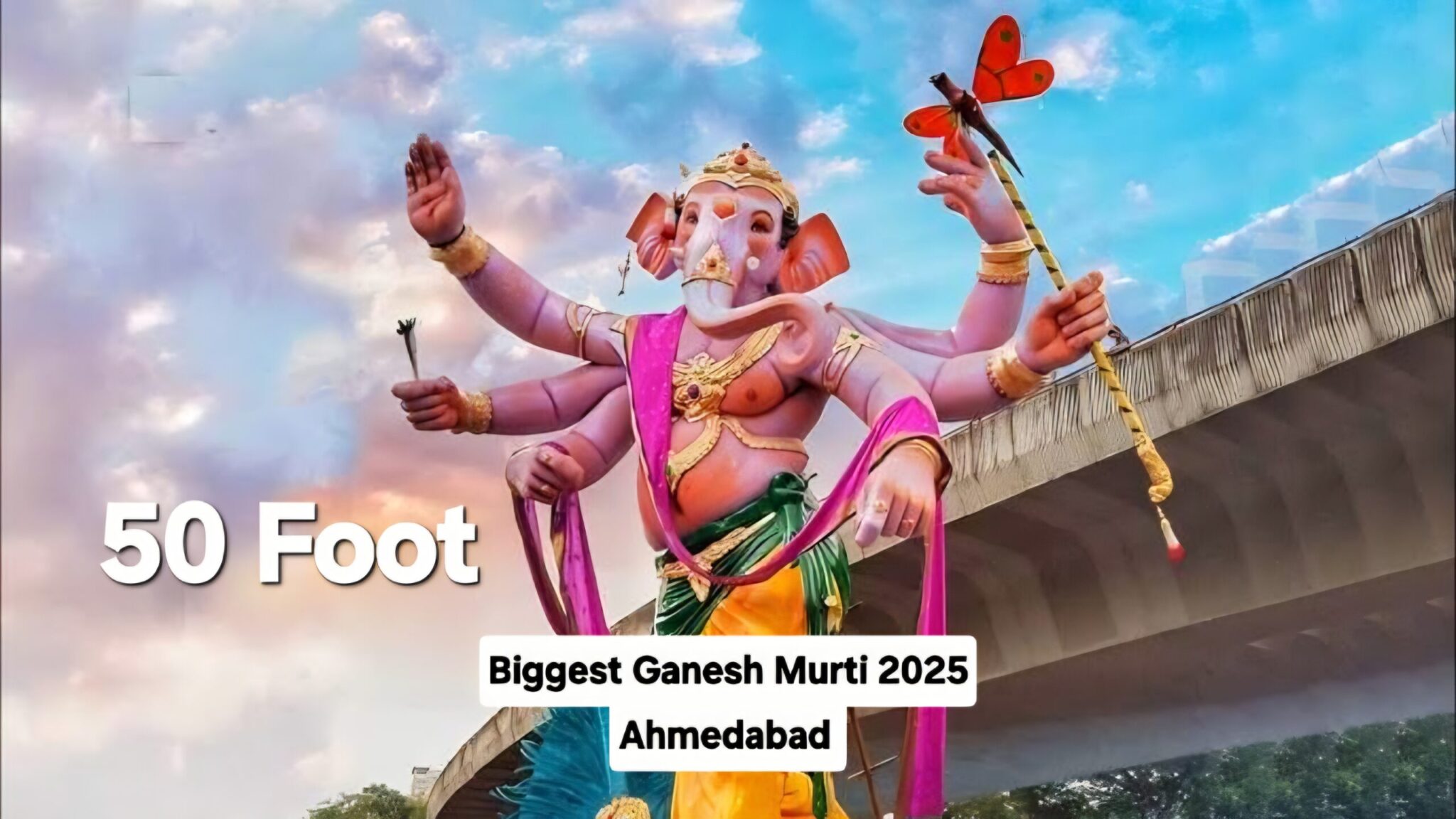 India’s Biggest Ganesh Murti in Ahmedabad 2025