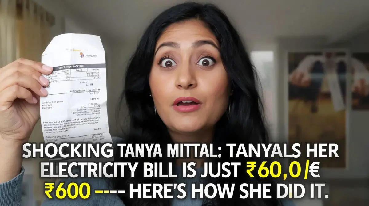 Shocking Revelation: Tanya Mittal Claims Her Electricity Bill Is Just ₹600—Here’s How She Did It