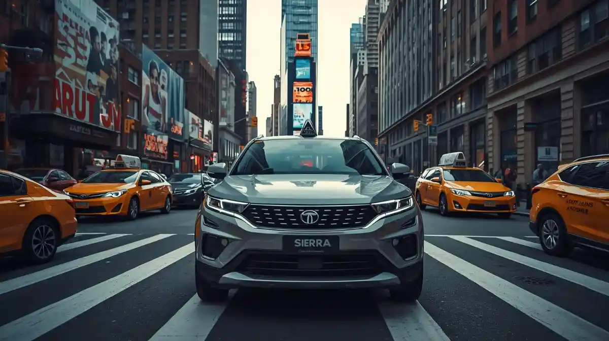 Tata Sierra, Tata Motors, Tata Sierra 2025, Tata Sierra spotted, New York sightings, electric SUV, Tata EV, Sierra launch, automotive news, viral car spotting, global auto trends,