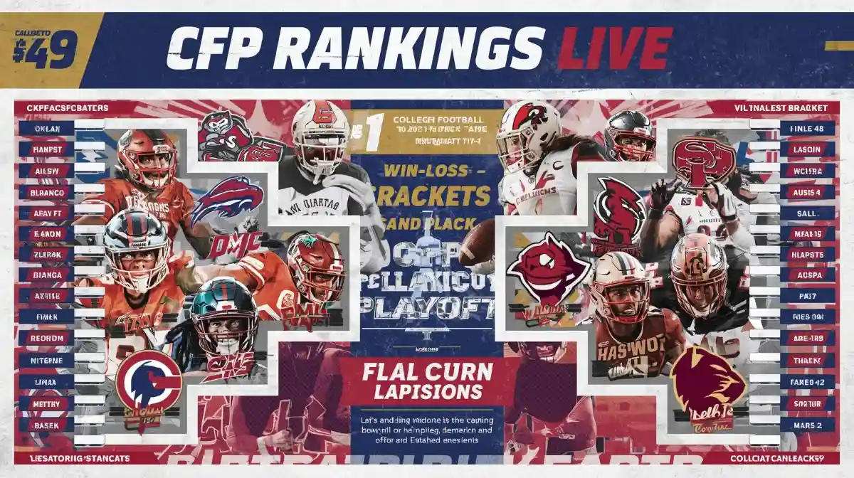 CFP Rankings Live: Latest College Football Playoffs Update, CFB Playoff Rankings & Final CFP Bracket!